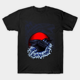 The Great Godzilla off Kanagawa Art T-Shirt